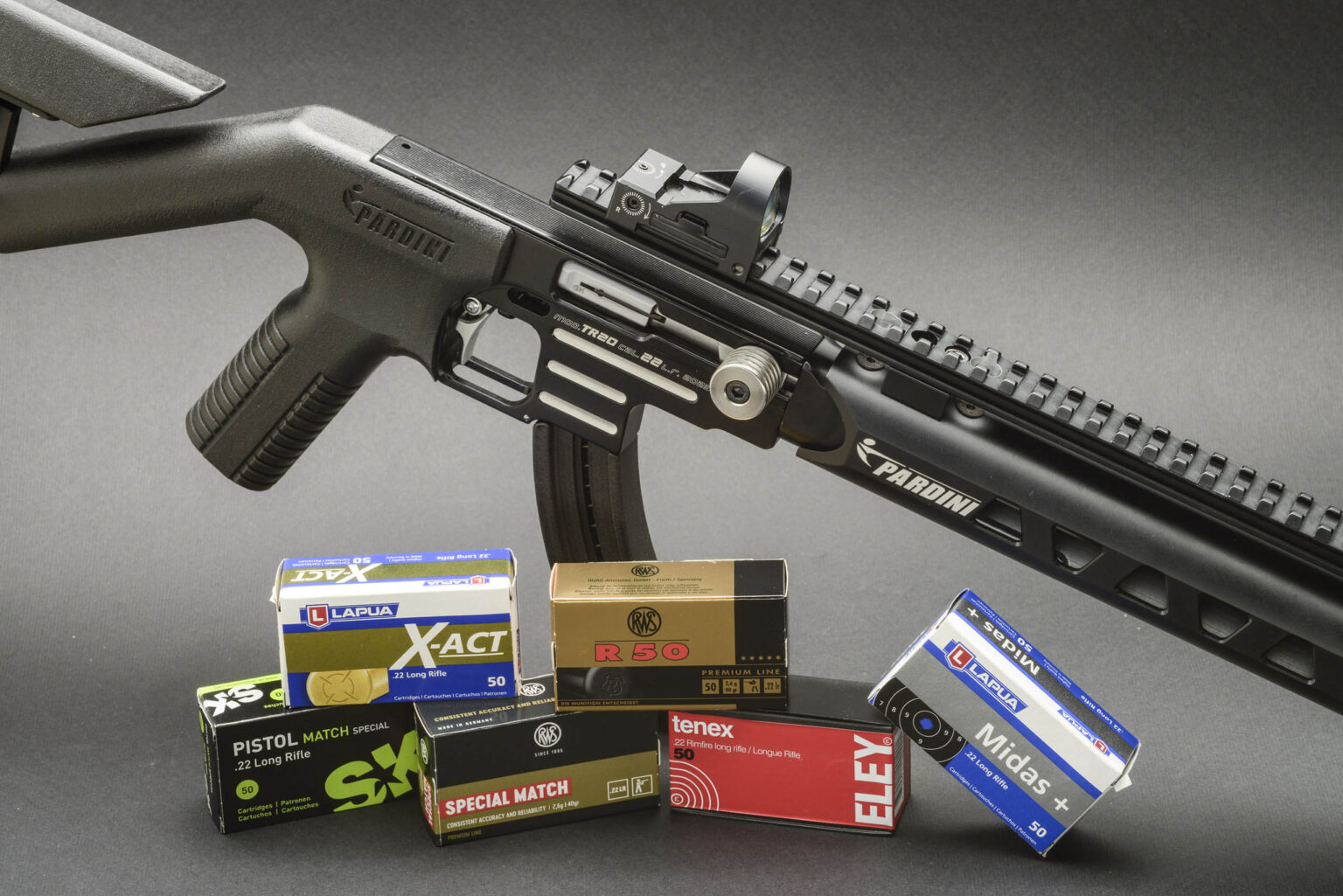 TR20, the new .22LR semi-auto rifle by Pardini | Pardini Armi